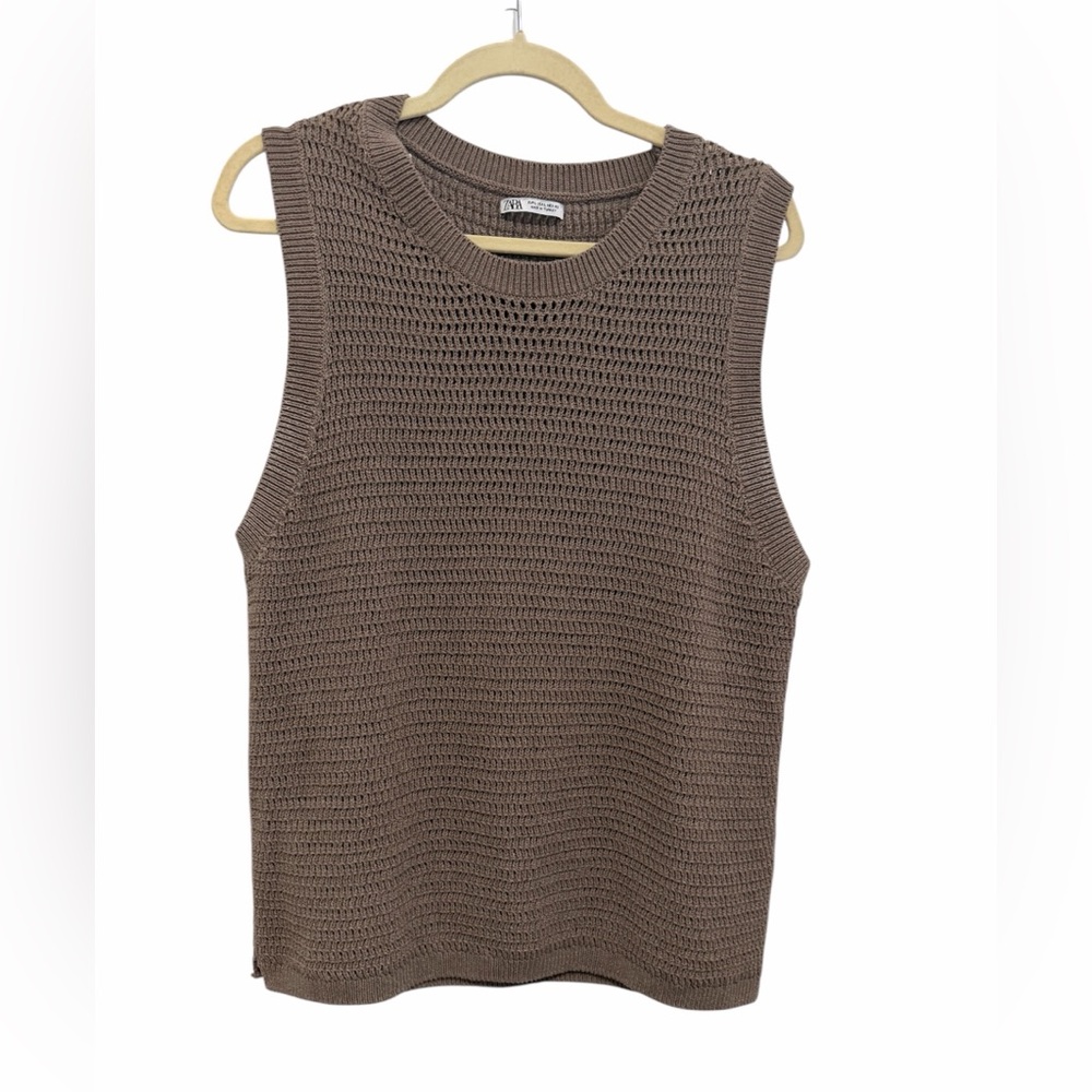 Zara Taupe Knit Sweater